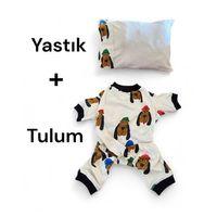The DOG Penye Kedi Tulum ve Yastık Takım Uyku Seti