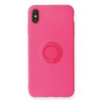 Newface iPhone X Kılıf Viktor Yüzüklü Silikon - Pembe