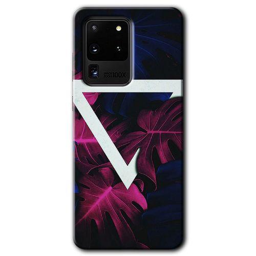 Samsung Galaxy S20 Ultra Kılıf HD Desen Baskılı Arka Kapak + Temperli Cam - Mekanik Yaprak