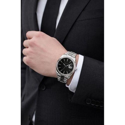 Slazenger İtalyan Tasarım Bileklik Hediyeli 2 Yıl Garantili 10 Atm Çelik Erkek Kol Saat ESL2583E350