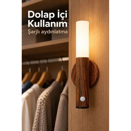 Hareket Sensörlü Kablosuz Gün Işığı Duvar Lambası