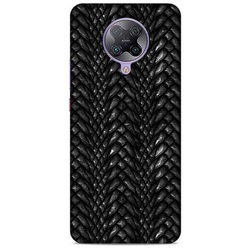 Xiaomi Poco F2 Pro Kılıf Dragons (2) Kabı Ejderha Deri Siyah