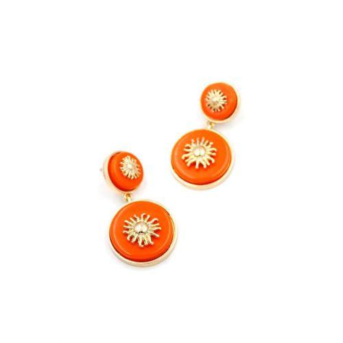 Güneş Küpe - Turuncu