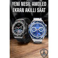 Akıllı Saat Yeni Nesil 2024 Model Metal Kordonlu Bluetooth Bağlantılı