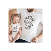 Baba Oğul Pizza Zıbın Tshirt (Tek Ürün Fiyatıdır Kombin Yapmak için 2 Adet Sepete Ekleyiniz)