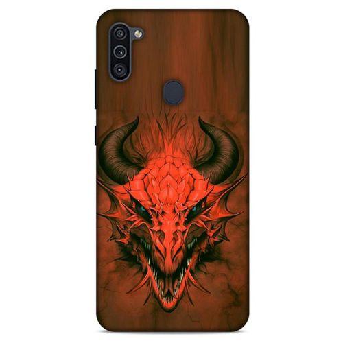 Samsung Galaxy M11 Kılıf Dragons (14) Lansman Kılıf Kırmızı Boynuzlu Ejderha