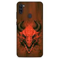 Samsung Galaxy M11 Kılıf Dragons (14) Lansman Kılıf Kırmızı Boynuzlu Ejderha