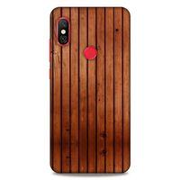 Lopard Xiaomi Mi A2 Lite Uyumlu Kılıf Wood'X (12) Koruyucu Silikon Desenli