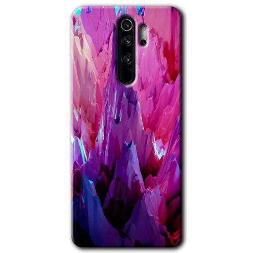 BeRa Aksesuar Xiaomi Redmi Note 8 Pro Kılıf Baskılı Kapak - Abstraction Sharp +Tam Kaplayan Mat Seramik