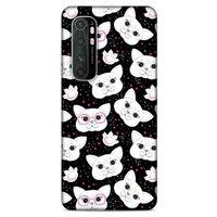 Lopard Xiaomi Mi Note 10 Lite Uyumlu Kılıf Kediler (30) Silicone Case Patiler