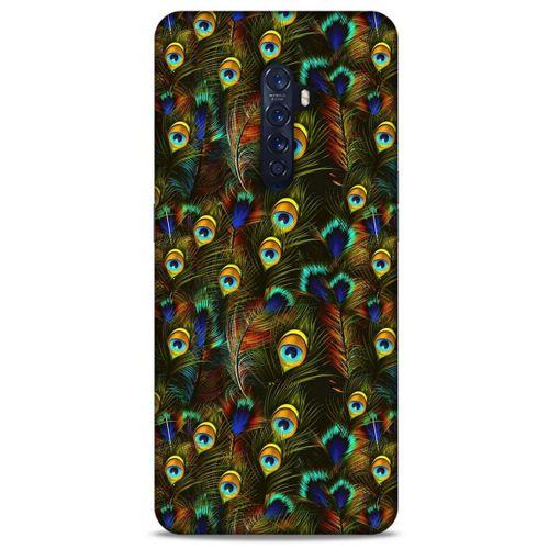 Oppo Reno 2 Kılıf Desenli Özel Seri Tüyler (11) Tam Koruma