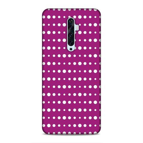 Oppo Reno 2Z Kılıf Fusya Puantiye Arka Kapak Silikon Koruma Full Koruyucu