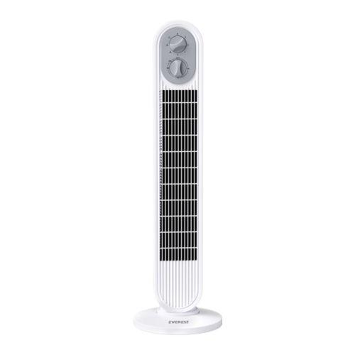 EVEREST FAN14, BEYAZ, 3 Kademeli Hız, Kule Tipi, 50W, Zamanlama Ayarlı, Sağ ve Sol Salınım,  Vantilatör