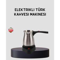 Elektrikli Türk Kahvesi Cezvesi 800w Kablosuz Döner Tabanlı