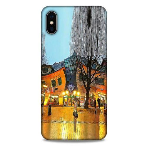 Apple iPhone XS Max Kılıf Dünya Mimarisi (33) Hybrid Kılıf Krzywy Domek Polonya