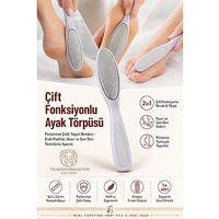 Profesyonel Çift Fonksiyonlu Ayak Törpüsü ve Paslanmaz Çelik Topuk Rendesi - Evde Pedikür, Nasır ve Sert Deri Temizleme Aparatı 723365