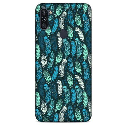 Samsung Galaxy M11 Kılıf Desenli Özel Seri Tüyler (46) Core Armor Kılıf