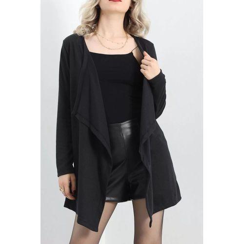 pilelistore Asimetrik Hırka Siyah