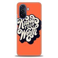 Huawei Nova Y70 Kılıf HD Baskılı Kılıf - Know Your Worth + Tam Ekran Koruyucu