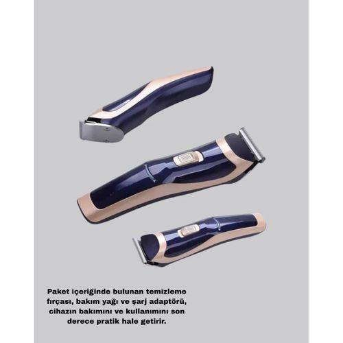 Çelik Bıçaklı Unisex Şarjlı Tıraş Makinesi – Sessiz Motor, Kablosuz Ve Ayarlanabilir