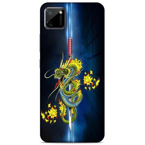Lopard Oppo Realme C11 Uyumlu Kılıf Tattoo's (2) Kabı Ejderha Dövmesi