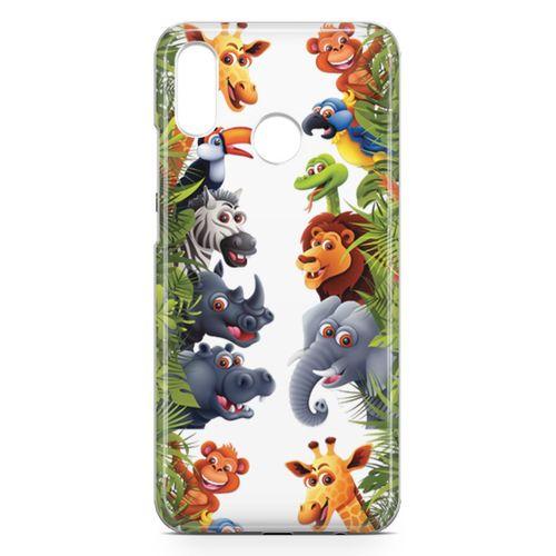 Huawei Nova 3e Kılıf Hayvanat Bahçesi 2 Arka Kapak Koruma Desenli Full Koruyucu