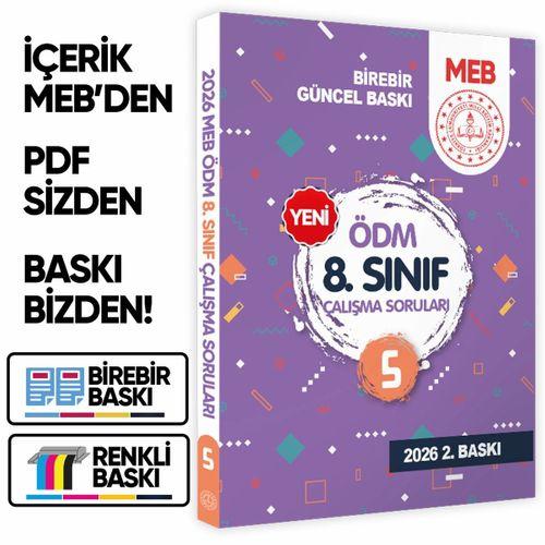 2026 LGS MEB Çalışma Soruları Ölçme Değerlendirme Merkezi ÖDM 8 Sınıf Çalışma Kitabı 5 BASKI ÜCRETİ