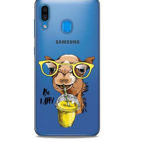 Zoologix (1) Samsung Galaxy A20s Şeffaf Kılıf Silikon Desenli