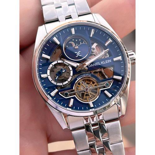 Daniel Klein Otomatik Erkek Kol Saati 30 Metre Suya Dayanıklı Çelik Kordon + Bileklik Hediyeli  VS.BLKT.0693