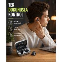 Kablosuz Kulak İçi Bluetooth Kulaklık – Dokunmatik Kontrol Ve Led Şarj Ekranı