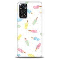Xiaomi Redmi Note 12 4G Kılıf HD Baskılı Kılıf - Renkli Dondurmalar + Tam Ekran Koruyucu