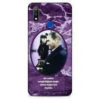 Casper Via S1 Kılıf Atatürk (10) Full Koruma Kılıfı Mor