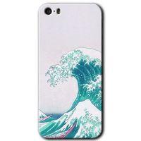 Potkal Hediye Fabrikası iPhone 5s Kılıf HD Desen Baskılı Arka Kapak - Dalga