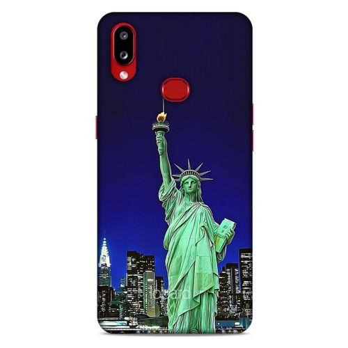 Samsung Galaxy A10s Kılıf Dünya Mimarisi (23) Ultra Koruma Kılıfı Özgürlük Heykeli ABD
