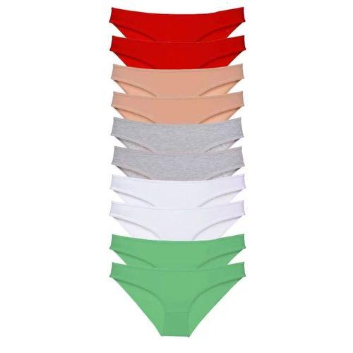 10 Adet Süper Eko Set Likralı Kadın Slip 506