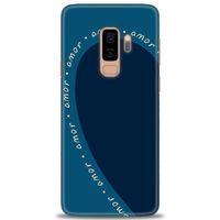 Samsung Galaxy S9 Plus Kılıf HD Baskılı Kılıf - Amor Mavi + Tam Ekran Koruyucu