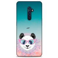 Animax Gözlüklü Panda Oppo Reno 2 Kılıf Desenli Silikon