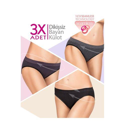3'lü Dikişsiz Slip