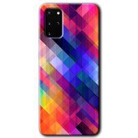 Galaxy S20 Plus Kılıf HD Desen Baskılı Arka Kapak - Multi Oblique + Kırılmaz Cam