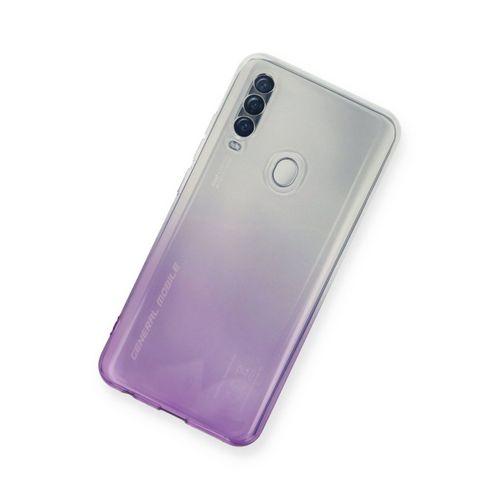 Newface General Mobile GM 20 Pro Kılıf Lüx Çift Renkli Silikon - Mor