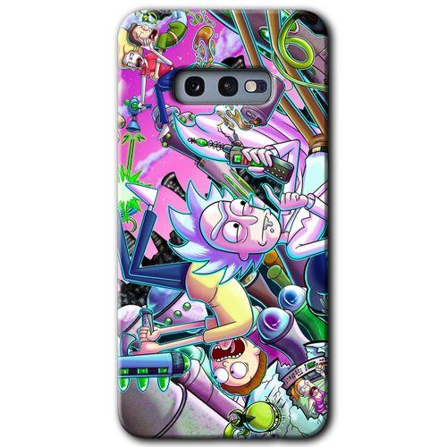 Galaxy S10e Kılıf HD Desen Baskılı Arka Kapak - Graffiti Çizgi Film + Kırılmaz Cam