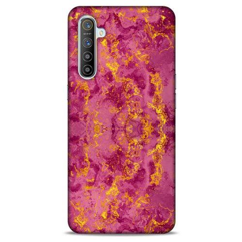Mermer Desenli (35) Tema Fit Design Kılıf Burgonya Oppo Realme XT Kılıf