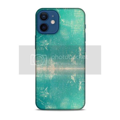 Paslı Renkler Turkuaz Apple iPhone 12 Mini Kılıf