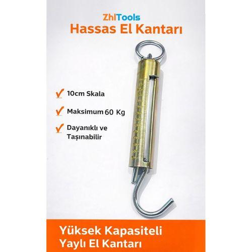 Zhltools Professional 60 Kg Eloksallı Metal El Kantarı
