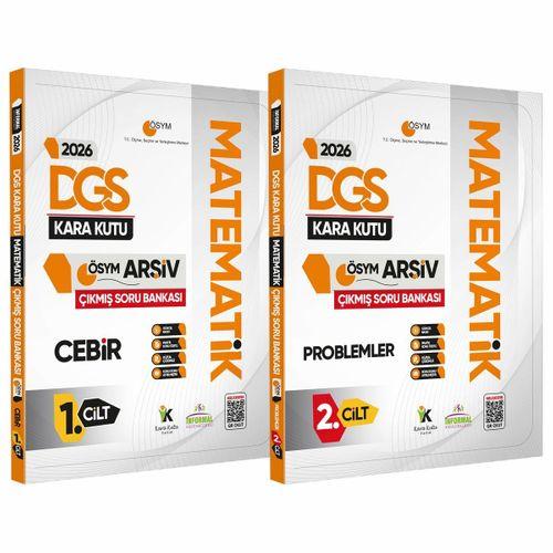 2026 DGS MATEMATİK Kara Kutu 1 -2 Cilt ÖSYM Çıkmış Soru Bankası 2li Set Konu Özetli Dijital Çözümlü