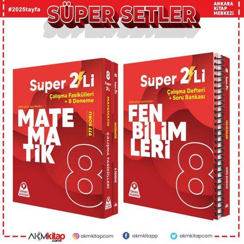 Örnek Akademi 8.Sınıf Süper İkili Matematik ve Fen Bilimleri Seti 2 Kitap