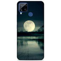 Lopard Oppo Realme C15 Uyumlu Kılıf Gece'S (36) Glitter Kılıf Ay Göl