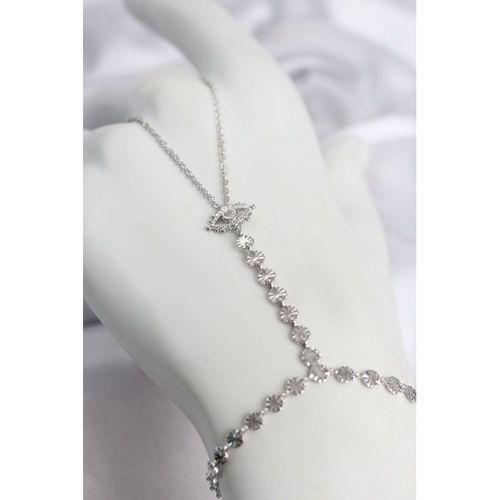 Gümüş Renk Pirinç Zirkon Taşlı Göz Model Şahmeran