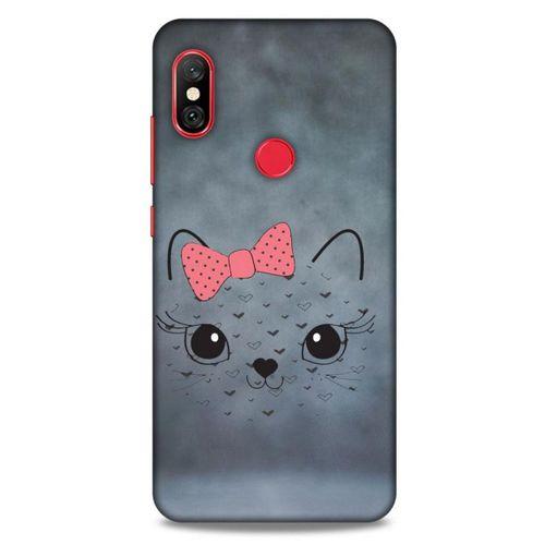 Lopard Xiaomi Mi A2 Lite Uyumlu Kılıf Kediler (13) Silikon Kap Papyonlu