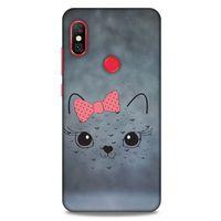 Lopard Xiaomi Mi A2 Lite Uyumlu Kılıf Kediler (13) Silikon Kap Papyonlu